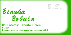 bianka bobula business card